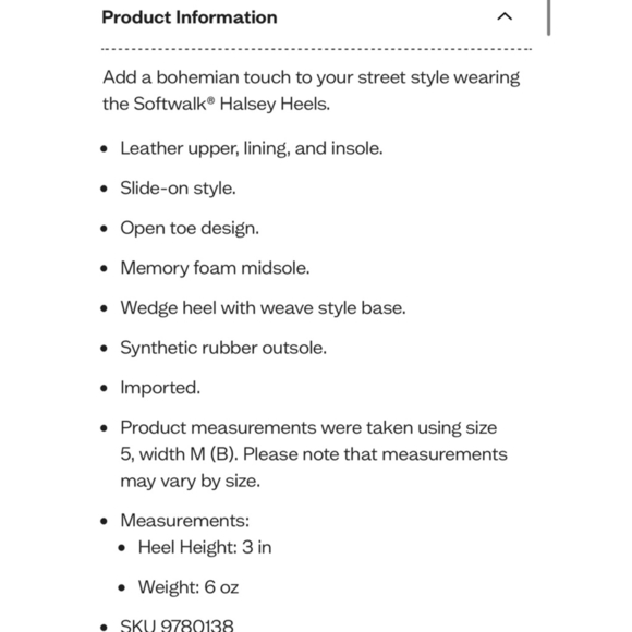 New Softwalk Beige Leather Espadrille Wedge Sandals Size 8 - Picture 2 of 6